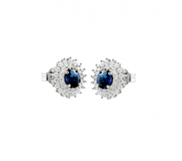 Orecchini Lunatica Donna in Oro bianco Zaffiro 0.96 Ct OZ88 - OZ88